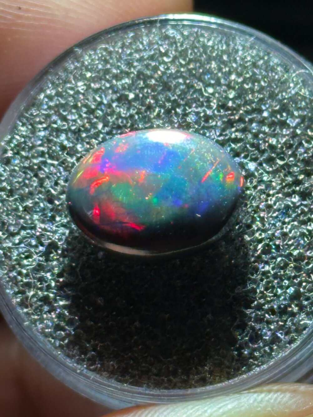2.20Ct Ethiopian Welo Black Opal *Rainbow Fire*